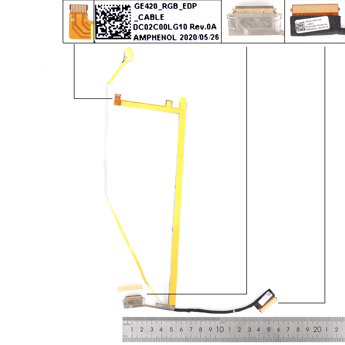 Picture of New LCD Display Screen Cable Replacement  For  Lenovo GE420 THINKPAD E14 GEN 2 30pin EDP FHD 
